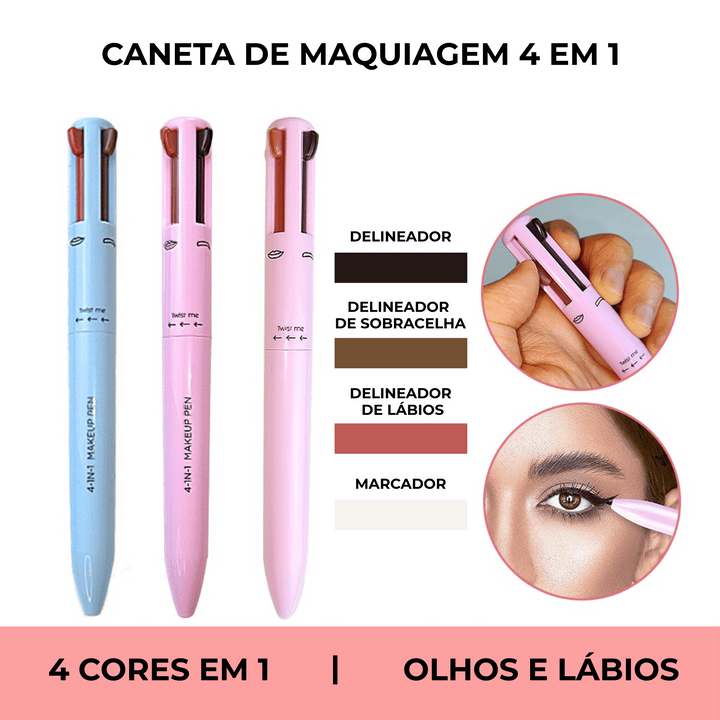 Caneta Maquiadora 4 em 1 - TiPaparico