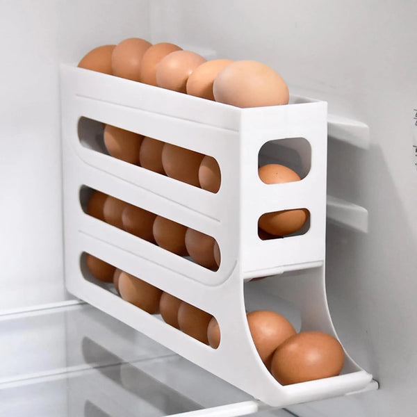 Suporte de ovo de 4 camadas para geladeira