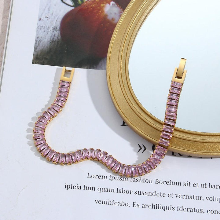 Conjunto Completo em Aço Cirúrgico 316L Banhado em Ouro 18K - Atlant - TiPaparico