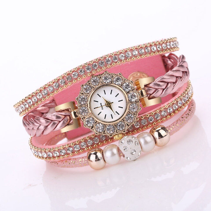 Relógio com Pulseira Quadrupla Cravejado - Luxury - TiPaparico