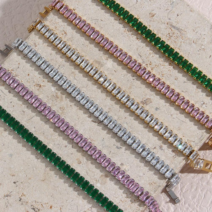 Conjunto Completo em Aço Cirúrgico 316L Banhado em Ouro 18K - Atlant - TiPaparico