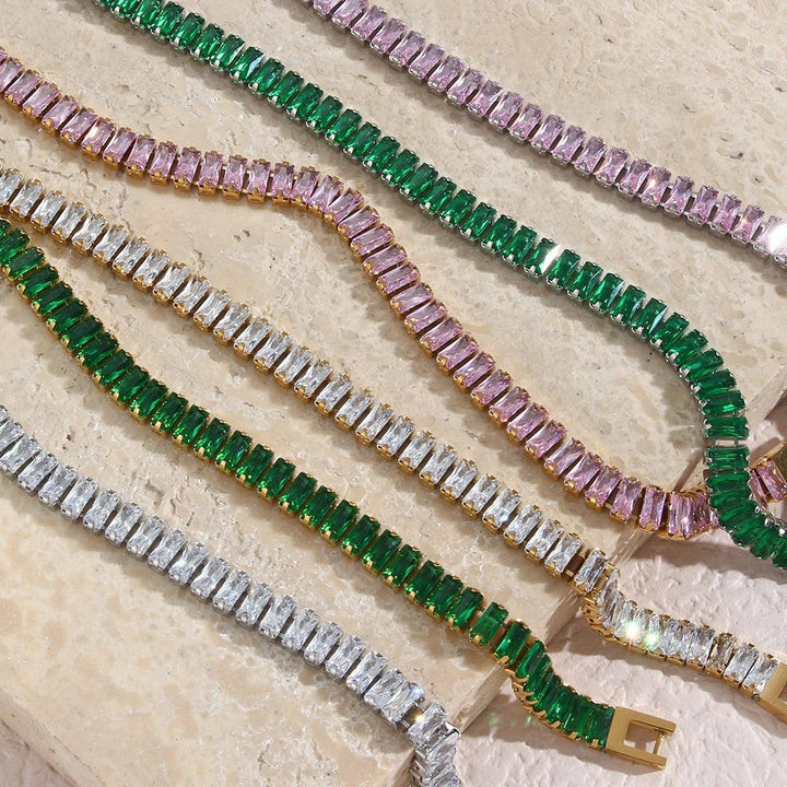 Conjunto Completo em Aço Cirúrgico 316L Banhado em Ouro 18K - Atlant - TiPaparico