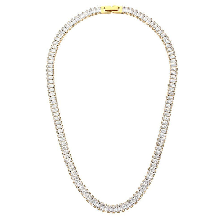 Conjunto Completo em Aço Cirúrgico 316L Banhado em Ouro 18K - Atlant - TiPaparico
