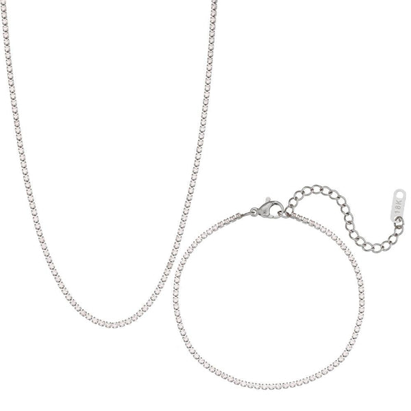 Conjunto Completo em Aço Cirúrgico 316L Banhado em Ouro 18K - Mexican - TiPaparico