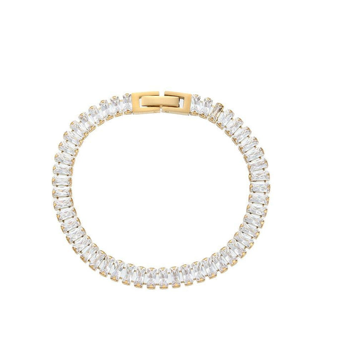 Conjunto Completo em Aço Cirúrgico 316L Banhado em Ouro 18K - Atlant - TiPaparico