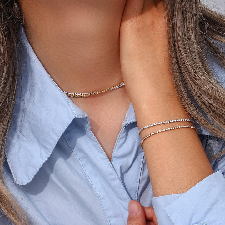 Conjunto Completo em Aço Cirúrgico 316L Banhado em Ouro 18K - Mexican - TiPaparico