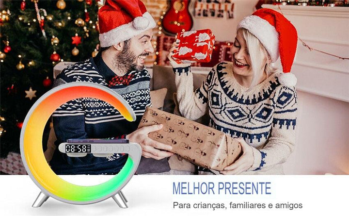 G-Speaker Smart Station - Luminária, Auto Falante e Carregador Sem Fio - TiPaparico