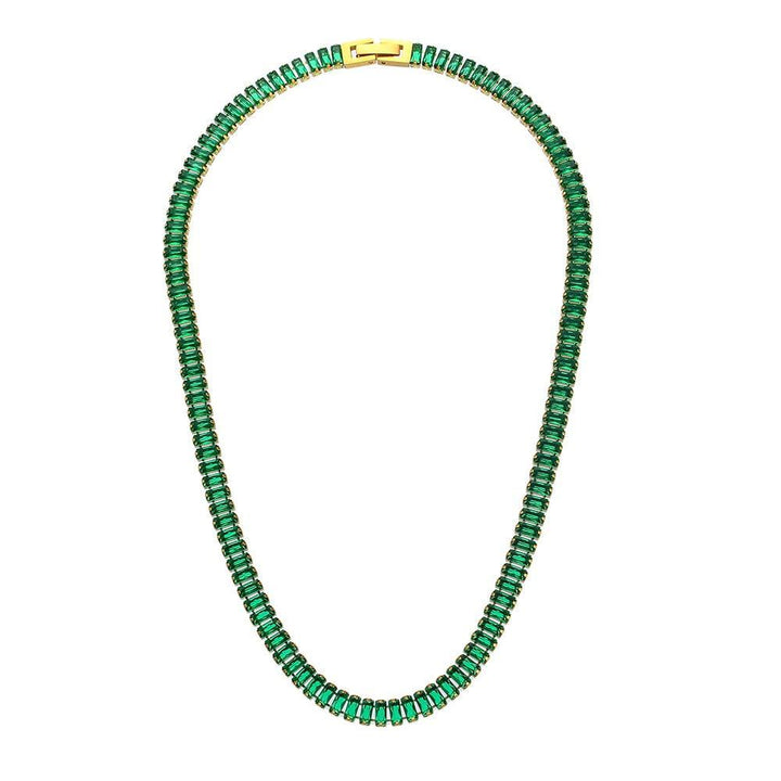 Conjunto Completo em Aço Cirúrgico 316L Banhado em Ouro 18K - Atlant - TiPaparico