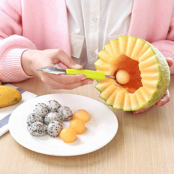 Colher Decorador de Frutas Bola 2 em 1 - Fruit Esculptor - TiPaparico