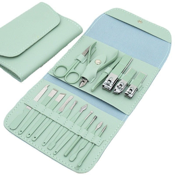 Kit Premium para Manicure e Pedicure / Cuidados Pessoais - 16 Peças - TiPaparico