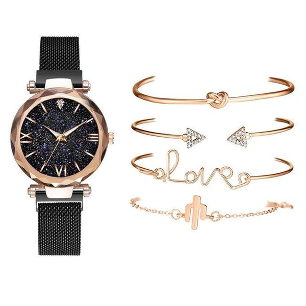Relógio Diamond + 4 Pulseiras - TiPaparico