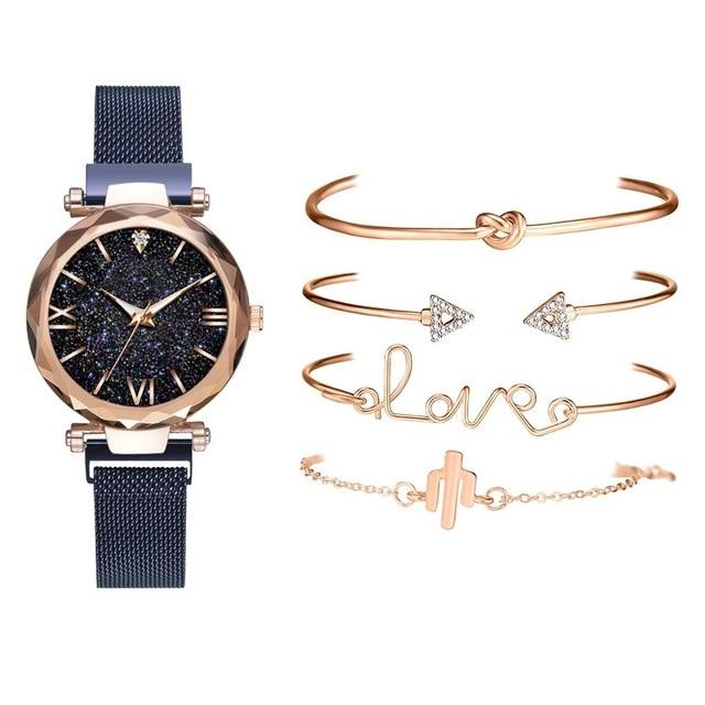 Relógio Diamond + 4 Pulseiras - TiPaparico